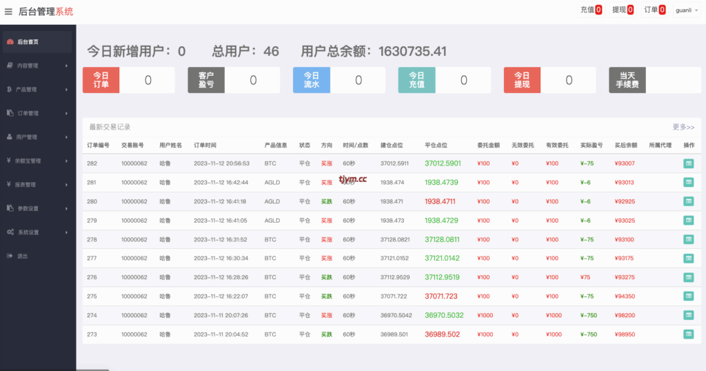 图片[10]-运营版微盘#虚拟币#期货黄金白银#交易系统#微交易源码#订单控制#投资理财