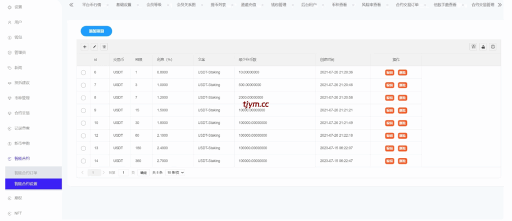 图片[7]-多语言交易所源码#期权交易#合约交易#新币申购#锁仓挖矿
